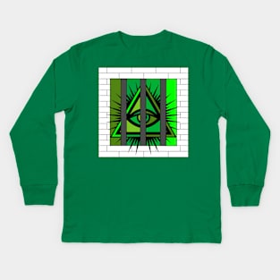 Eye Conz Green Kids Long Sleeve T-Shirt